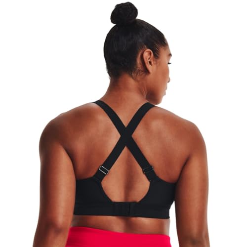 Under Armour Women's Continuum High Impact Sports Bra Medium Black Silver