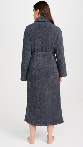 CozyChic Adult Robe - Slate Blue Lounge Wear with Pockets, Unisex