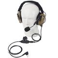 Noise Cancelling Military Tactical Headphones with U94 PTT Mic for Airsoft & Outdoor Use