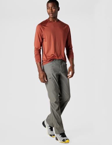Eddie Bauer Men's Rainier Pants - 34W x 32L Dark Smoke Waterproof Hiking Pants