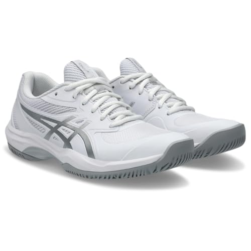 ASICS Women's Game FlyteFoam Tennis Shoes White/Pure Silver Size 8