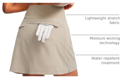 Women’s Golf Skorts with 3 Pockets - Medium Khaki