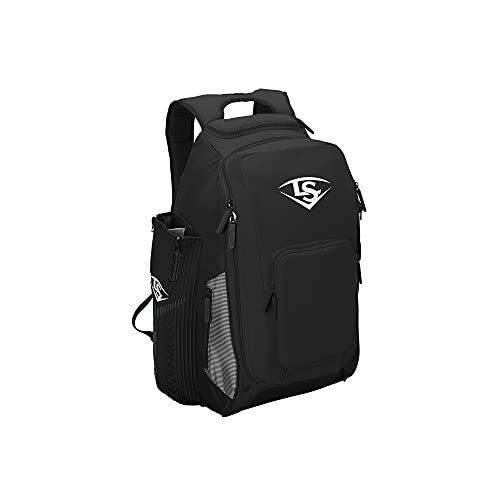 Louisville Slugger Prime Stick Pack 2.0 Black - Baseball Bat Backpack with 4 Bats & Accessories
