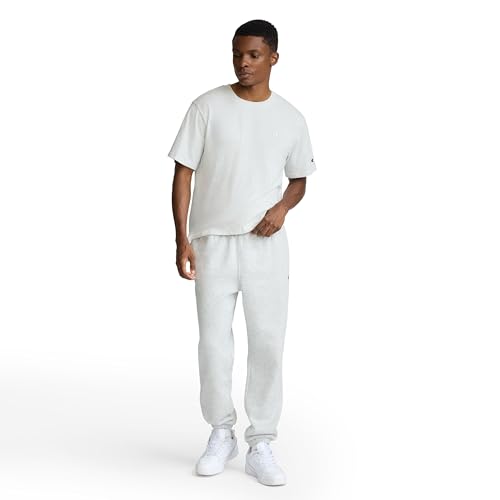 Champion Men's Cinched-Bottom Fleece Sweatpants 4X-Large Oxford Gray
