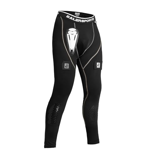 Men's Cut-Resistant Compression Hockey Pants with Bio-Flex Cup - Medium
