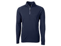 Mens Adapt Eco Knit Quarter Zip Pullover - Large Navy Blue