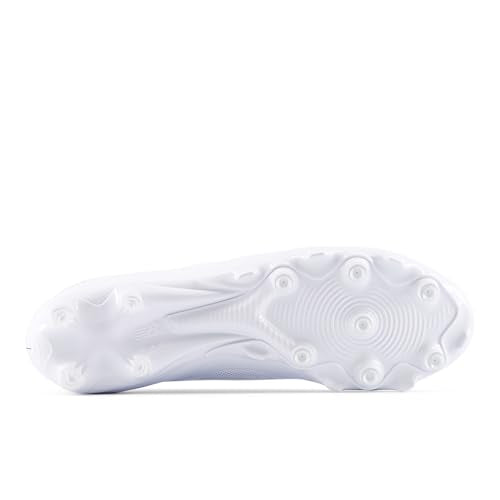 Unisex Soccer Cleats - New Balance Tekela Team Low FG - White Black Silver - Size 12 Women / 10.5 Men