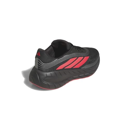 adidas Men's Adipure Shift Running Sneakers - White, 13.5 Women / 12.5 Men, Black & Ruby