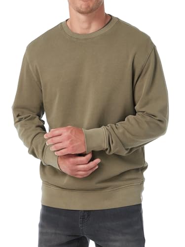 Fair Harbor Saltaire Crewneck Sweatshirt Men’s Large Olive Relaxed Fit No Logo
