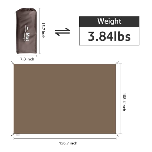 Naturehike 8 Person Tent Footprint Waterproof Groundsheet for Village Tent