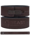 Brown Medium Lever Weight Lifting Belt for Powerlifting Support - Beast Power Gear