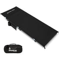 Ultralight Camping Cot with Support Up to 400lbs - Black