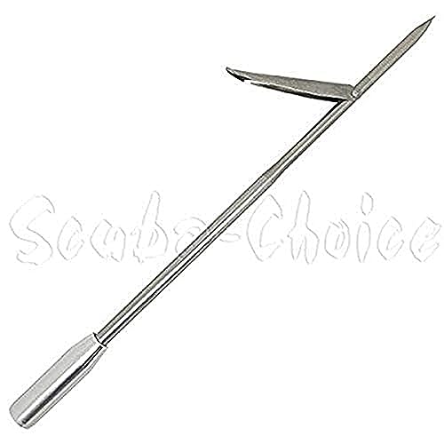 12-Inch Stainless Steel Pole Spear Tip with Single Barb for Spearfishing