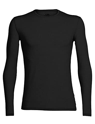 Icebreaker Merino 150 Anatomica Long Sleeve Crewe - Large Black