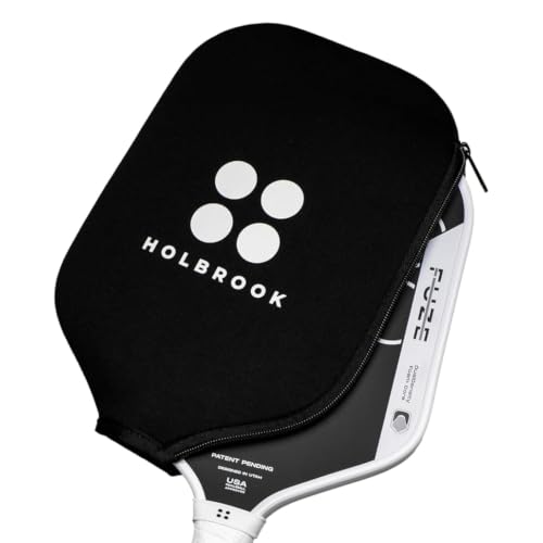 Pickleball Paddle Cover with Rip-Resistant Zipper - Black & White