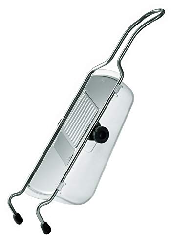 Stainless Steel Food Slicer Mandoline with Adjustable Thickness and Hand Guard - Rösle
