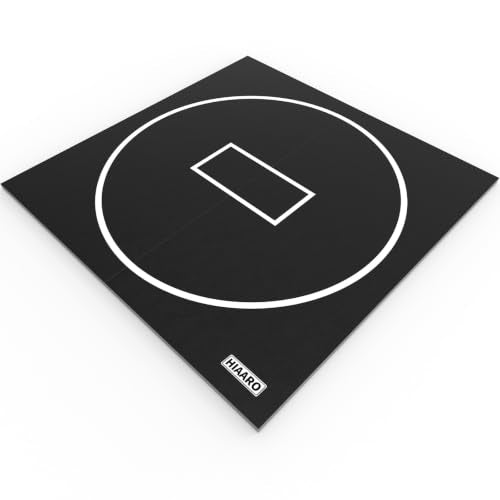 HIAARO Foldable Wrestling Mat 10x10ft, Non-Slip Shock Absorption for BJJ & Martial Arts