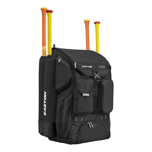 Easton Five Tool Phenom Backpack Equipment Bag - Black Baseball & Softball Gear