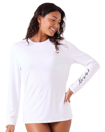 Roxy Women's Enjoy the Waves Long Sleeve Rash Guard - Medium / Snow
