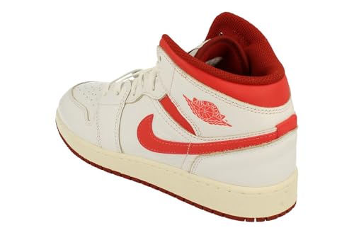 Nike Tanjun Big Kids Sneakers 7 Sail White Lobster Dune Red