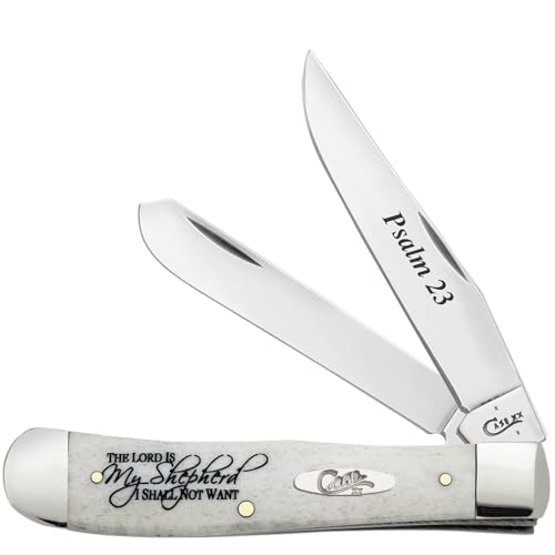 Case Pocket Knife with Bone Handle and Artwork, 4 1/8 Inches Closed