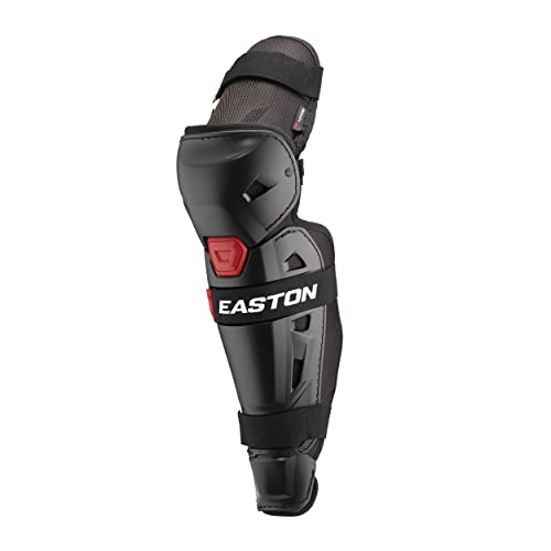 Easton Hellcat Slowpitch Softball Leg Guards L/XL 16.5" Black - Pitcher & Fielder