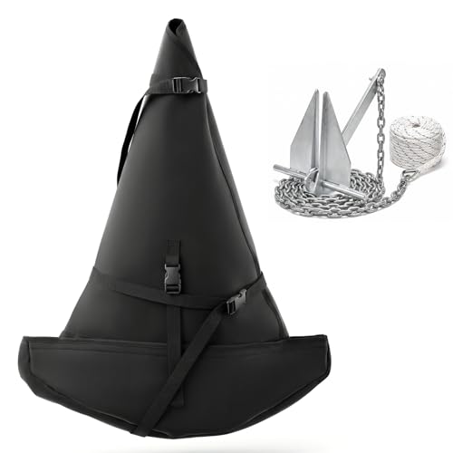 Boat Anchor Storage Bag - Heavy Duty Neoprene Wrap with Buckle Straps, 32x26 Inches
