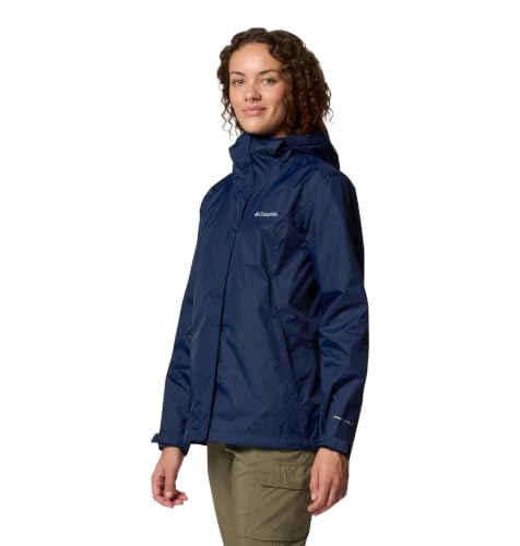 Columbia Women's Arcadia II Waterproof Rain Jacket - X-Large Collegiate Navy
