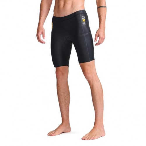 Large Black 2XU Propel Buoyancy Shorts - Neoprene Swim Training for Triathlon
