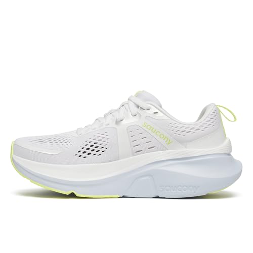 Saucony Women's Guide 18 Running Sneakers - White/Ice Melt, Size 8