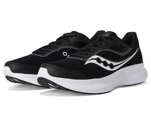 Saucony Mens Cohesion 18 Running Shoes 9.5 Black White Neutral Cushioning