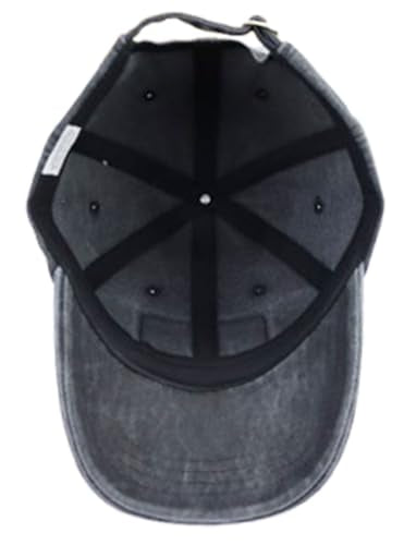 Black American Flag Guitar Hat for Men Women, Adjustable Leather Patch Cap