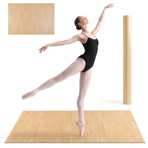 Tristcily 6mm 4ft x 6ft Portable Dance Floor Mat for Ballet Jazz & Pop