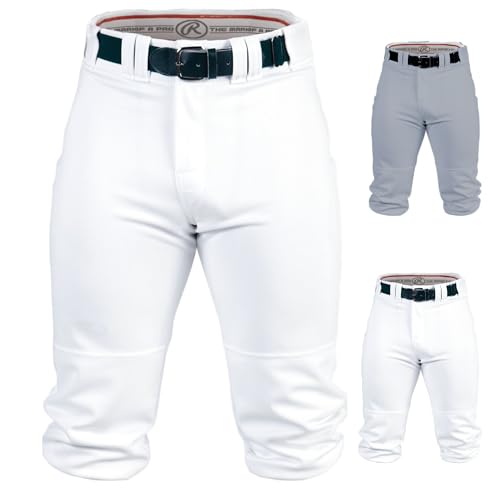 Youth Baseball Pants - PRO 150 Series Knicker Fit with 2-Way Stretch - White Large