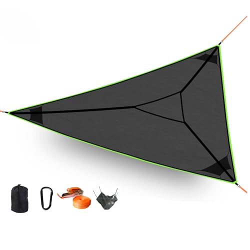13ft Multi-Person Triangle Camping Hammock with Straps & Storage Bag