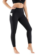 Women's High-Waisted Leggings - Oasis PureLuxe, Medium Black