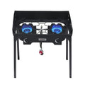 Camplux 260,000 BTU Heavy Duty 2-Burner Propane Camping Stove for Outdoor Cooking