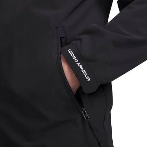 Under Armour Men's Hockey Warm Up Jacket Large Black/White Water-Resistant Breathable