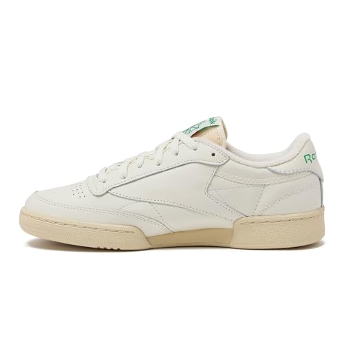 Reebok Mens Club C 85 Vintage Tennis Sneakers - Top Chalk / Paperwhite / Glen Green - Size 7-15