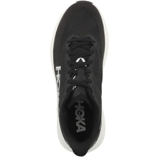 Hoka Mens Mach 7 Running Shoes 10.5 Black White - Speed-Focused Athletic Sneakers