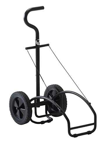Massage Table Cart with Large Wheels and Telescoping Handle - Fits Most Brands