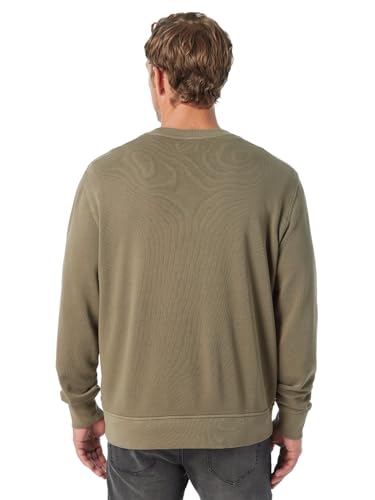 Fair Harbor Saltaire Crewneck Sweatshirt Men’s Large Olive Relaxed Fit No Logo