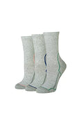 Women's Cushioned Hiking Crew Socks - Heather Grey, 6-9, 3 Pairs