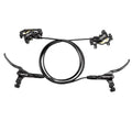 Hydraulic Disc Brake Set for Mountain Bikes - Front & Rear 4 Piston, Bolt-On, Pre-Bled