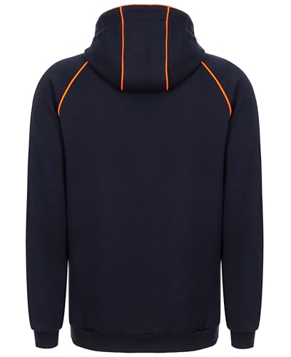X-Large Navy BOCOMAL FR Heavyweight Fleece Hooded Work Sweatshirt