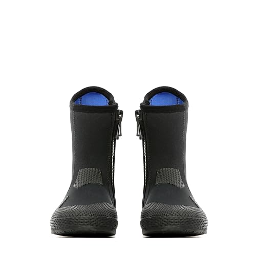 Aqualung Superzip Dive Boots 3mm Black/Blue Unisex Neoprene Wetsuit Shoes