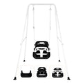 Bighaki808 White 3-in-1 Toddler Swing Set Indoor & Outdoor Heavy Duty
