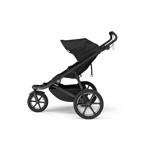 Thule Urban Glide 3 All-Terrain Jogging Stroller - Magnetic Buckle, Black, Single