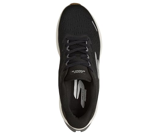 Skechers Mens Aero Spark Slip-Ons - Black/White, Size 8.5, Hands Free Running Shoe