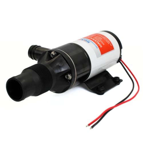 12V Marine Macerator Pump - Self-Priming, Anti-Clog, Heavy-Duty RV & Boat Waste Pump